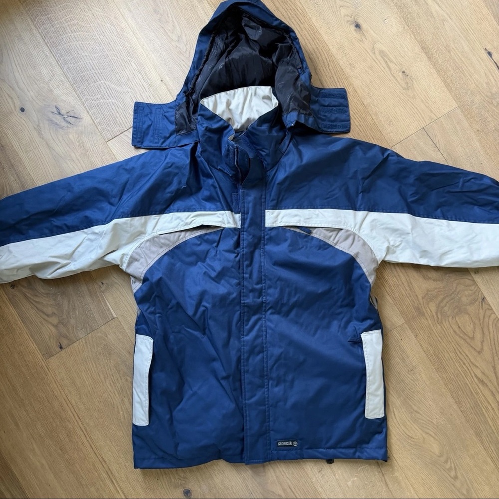 90's Airwalk Evolution Tech Snowboarding Jacket Men's S Lined /Snow Ski Parka